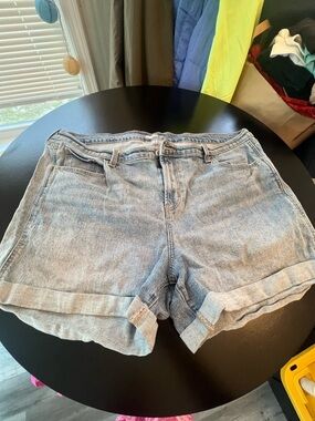 Old Navy Light Blue Roll Cuff Denim Shorts
